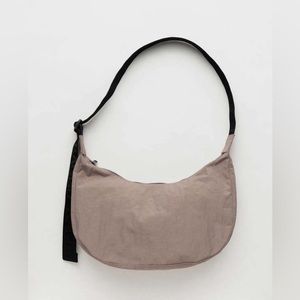 EUC Baggu Taupe Medium Crescent Bag